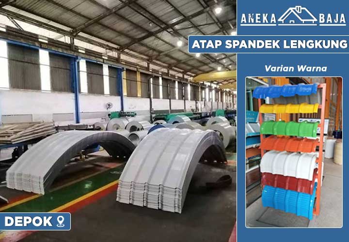 harga atap spandek lengkung Depok harga atap spandek lengkung Depok