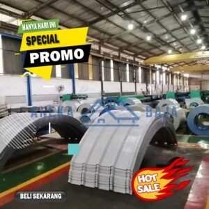 Atap Spandek Lengkung di Tangerang